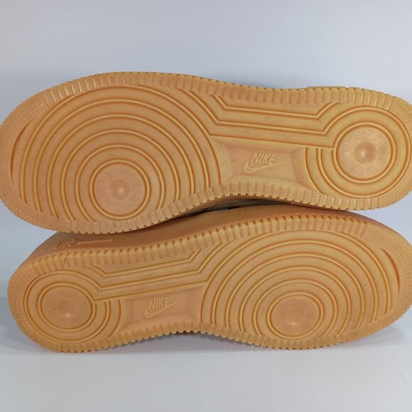 RARE Nike Air Force 1 Mid 07 PRM QS 2014 Flax Wheat 715889-200 Men's Size 8" - Picture 6 of 9